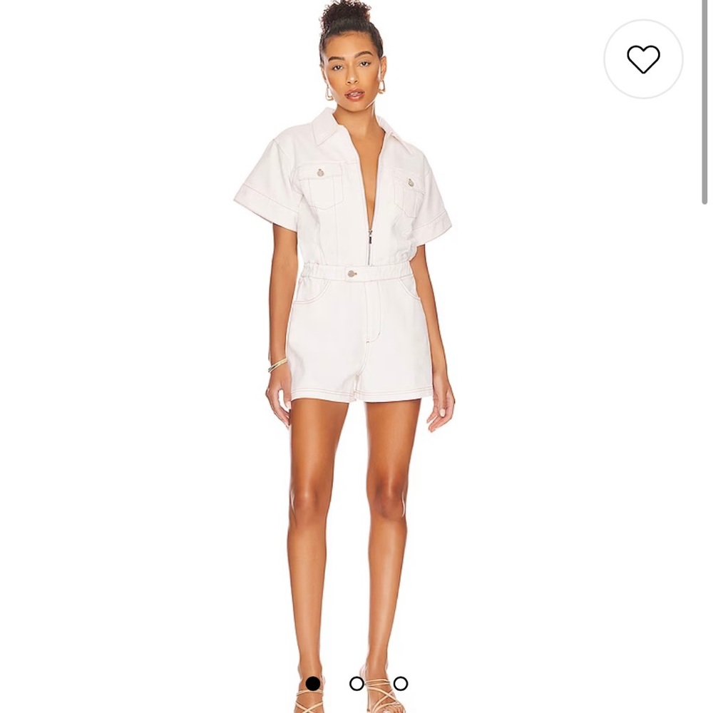 WeWoreWhat Flight Romper in Classic White size large